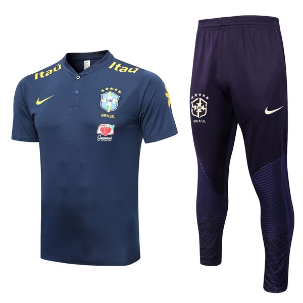 Polo Brasilien Komplett Set 2022-23 Blau